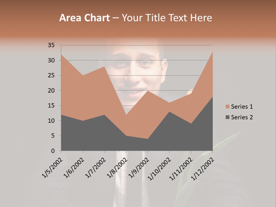 A Man In A Suit And Tie Holding A Yellow Flower PowerPoint Template