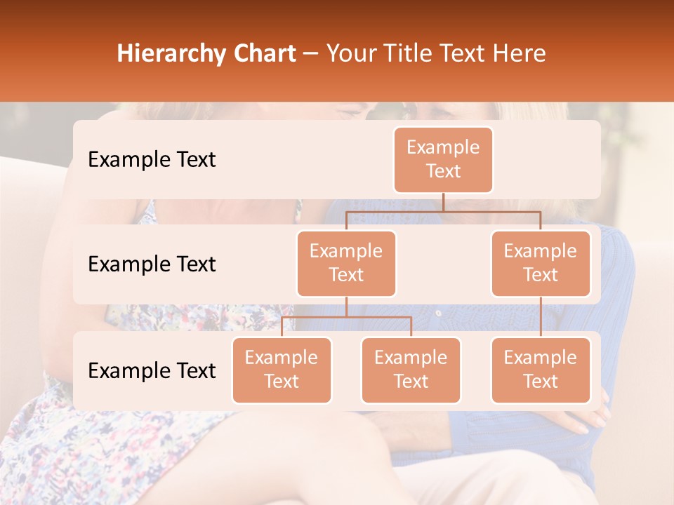 A Couple Of Women Sitting Next To Each Other On A Couch PowerPoint Template