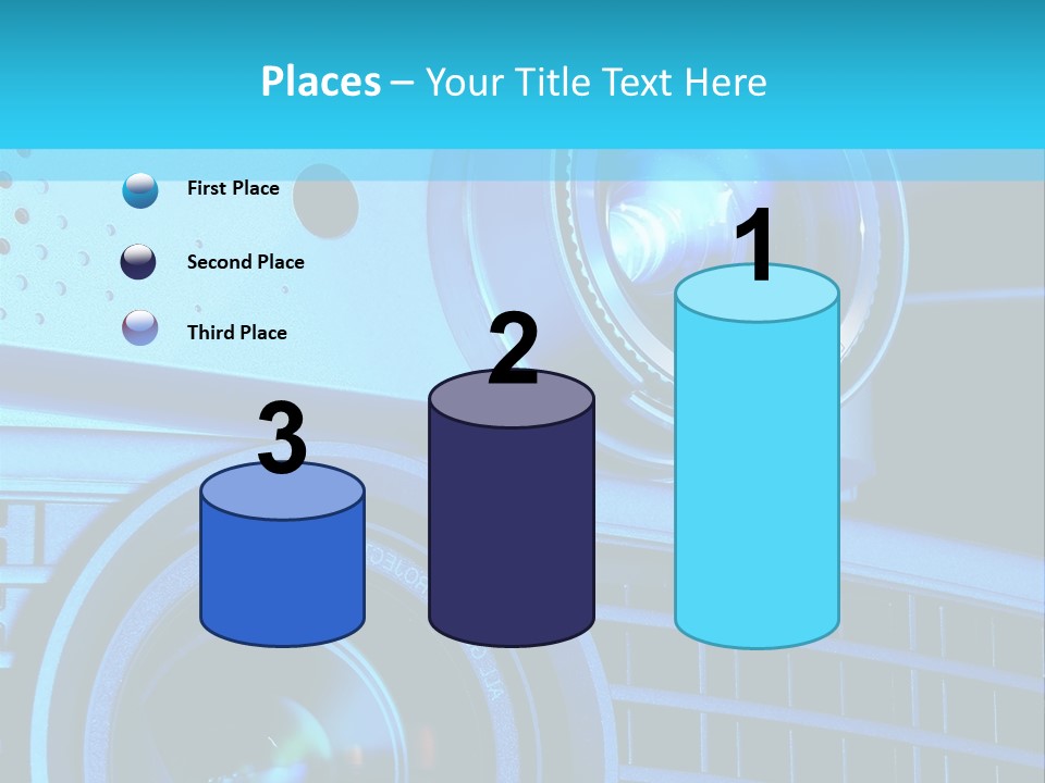 A Group Of Speakers Sitting On Top Of A Table PowerPoint Template