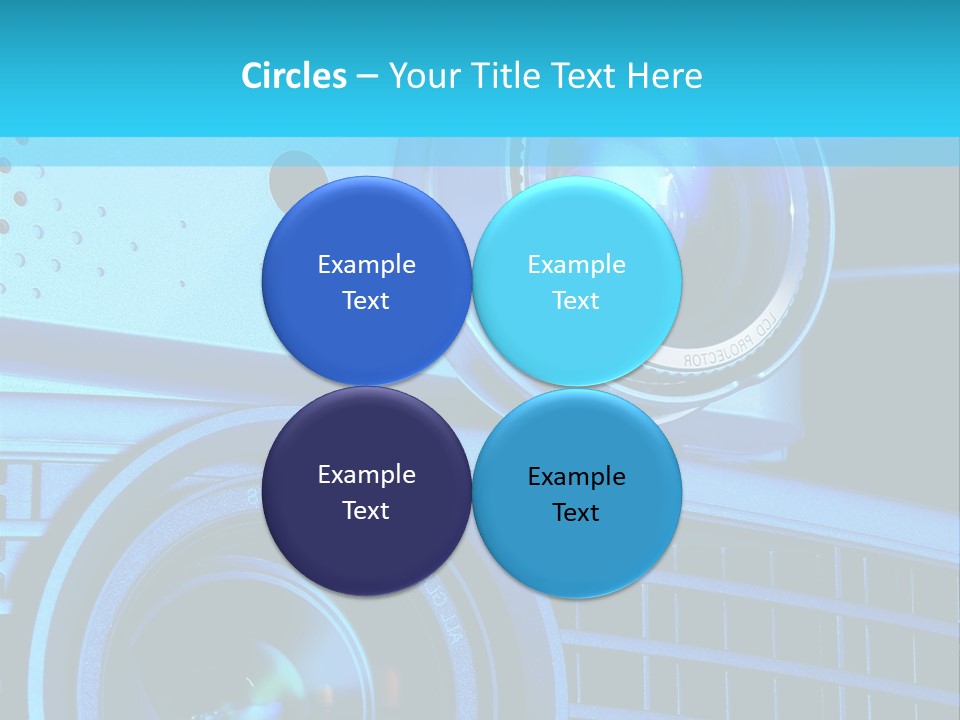 A Group Of Speakers Sitting On Top Of A Table PowerPoint Template