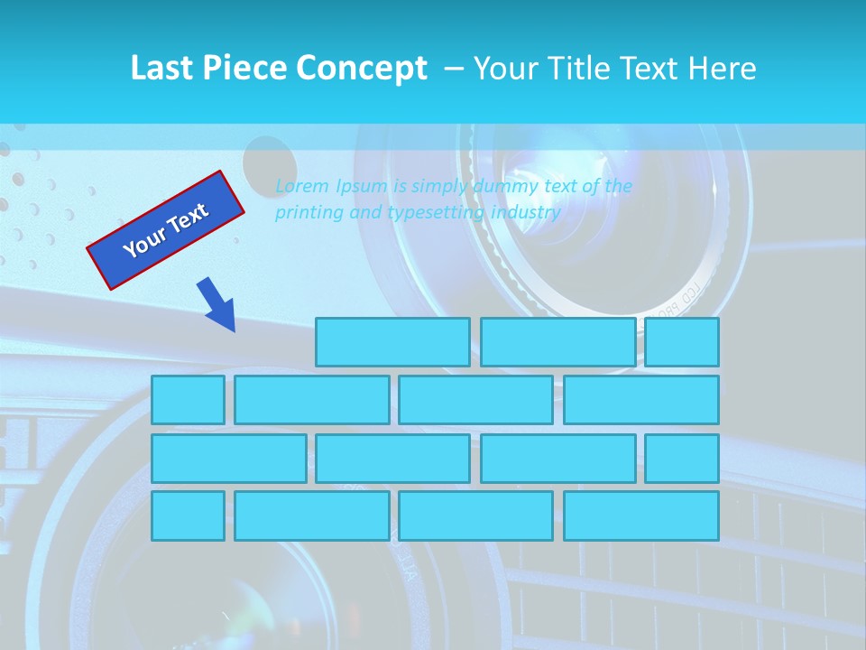 A Group Of Speakers Sitting On Top Of A Table PowerPoint Template