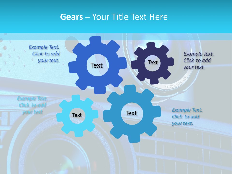 A Group Of Speakers Sitting On Top Of A Table PowerPoint Template