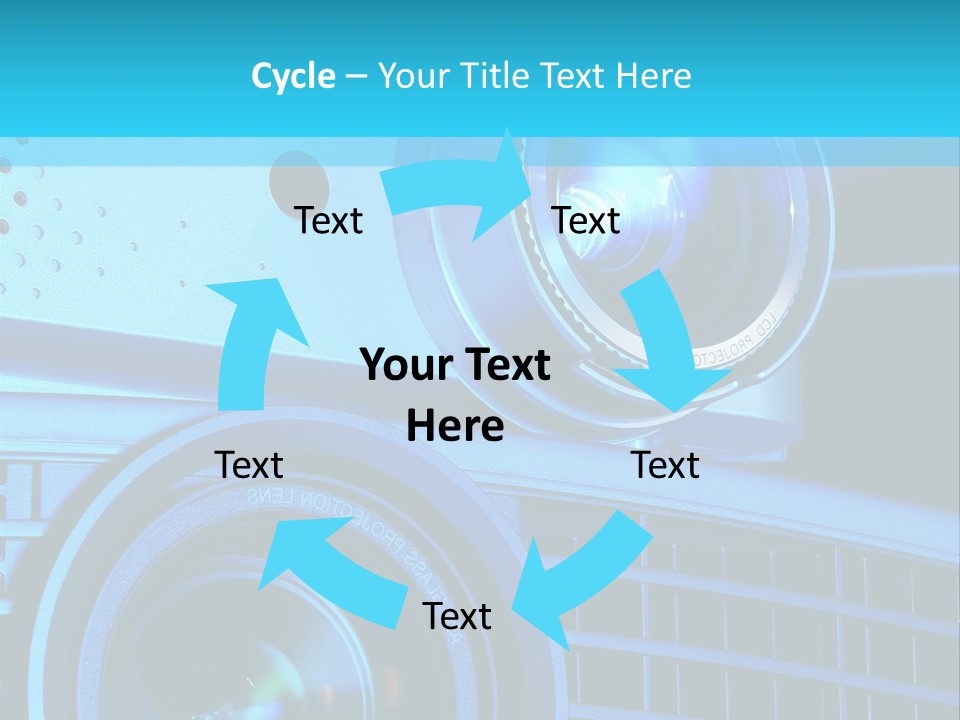 A Group Of Speakers Sitting On Top Of A Table PowerPoint Template
