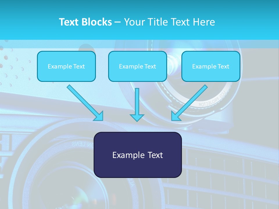 A Group Of Speakers Sitting On Top Of A Table PowerPoint Template