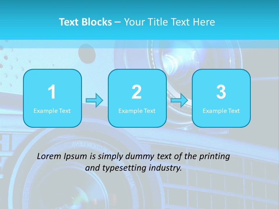 A Group Of Speakers Sitting On Top Of A Table PowerPoint Template