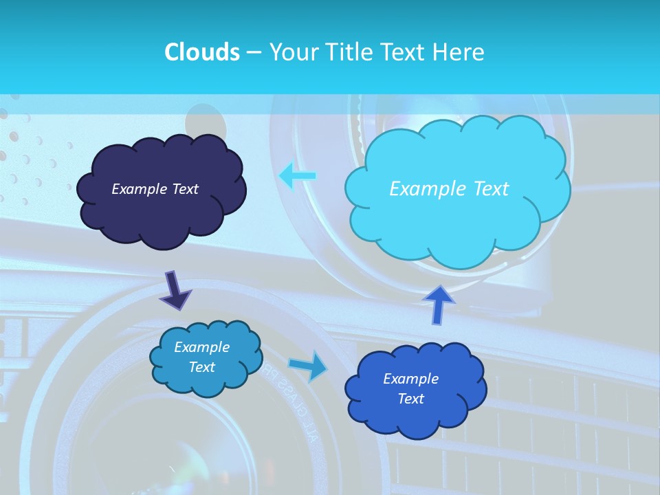 A Group Of Speakers Sitting On Top Of A Table PowerPoint Template