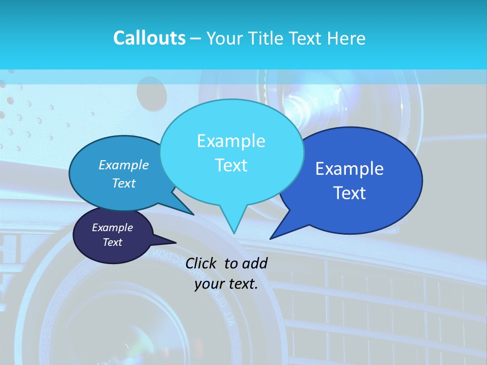 A Group Of Speakers Sitting On Top Of A Table PowerPoint Template