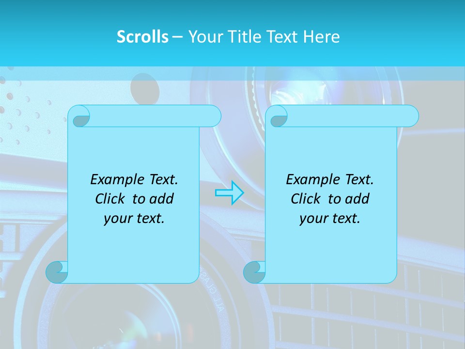 A Group Of Speakers Sitting On Top Of A Table PowerPoint Template
