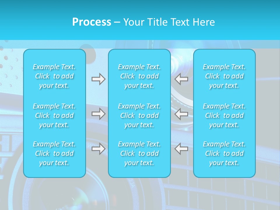 A Group Of Speakers Sitting On Top Of A Table PowerPoint Template