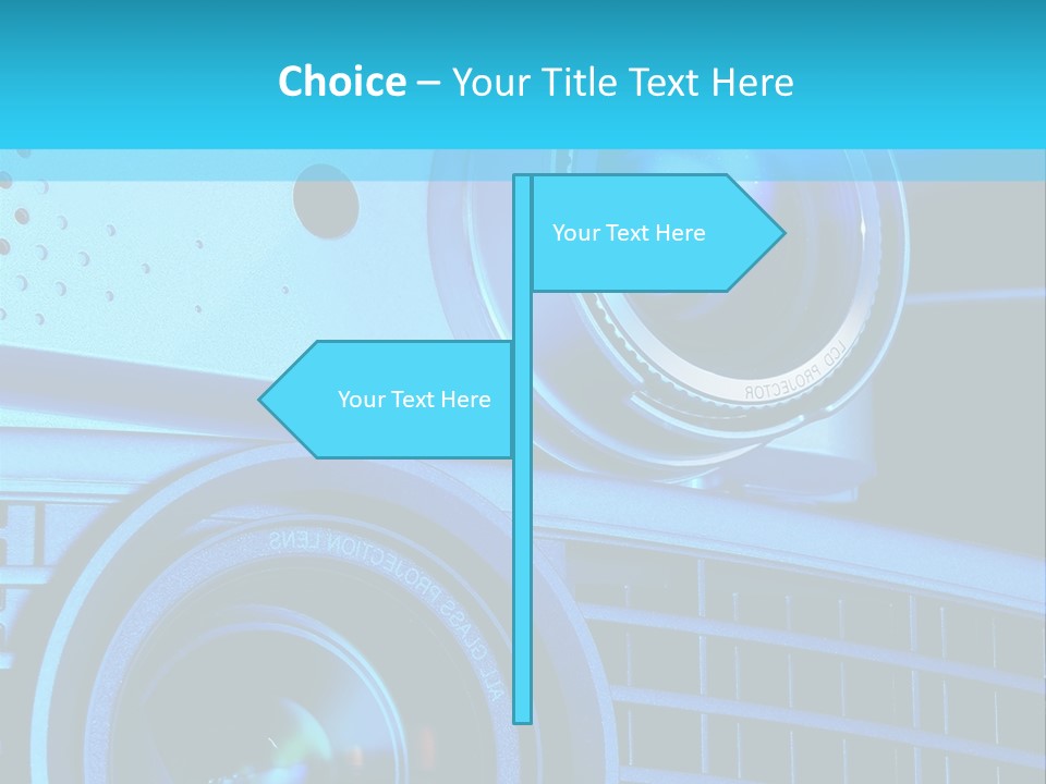 A Group Of Speakers Sitting On Top Of A Table PowerPoint Template
