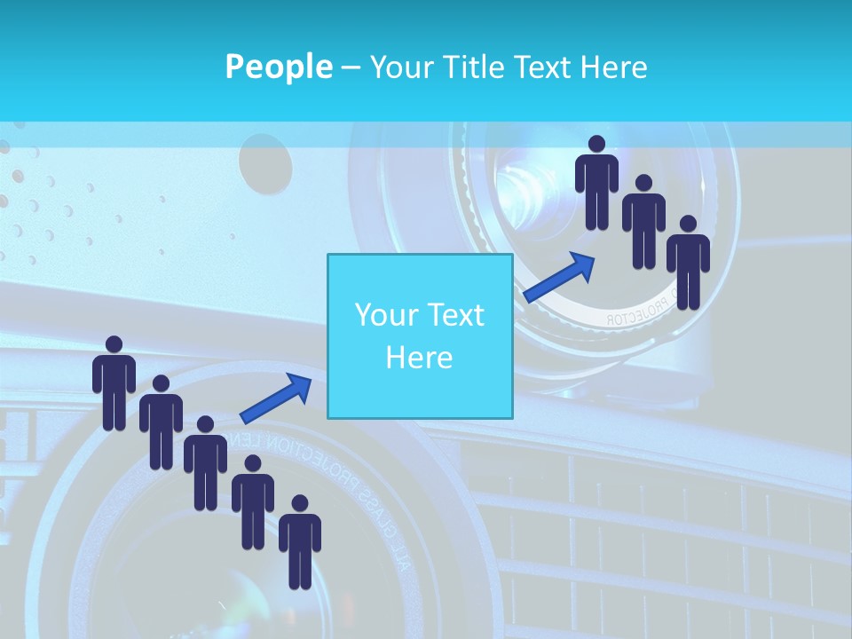 A Group Of Speakers Sitting On Top Of A Table PowerPoint Template