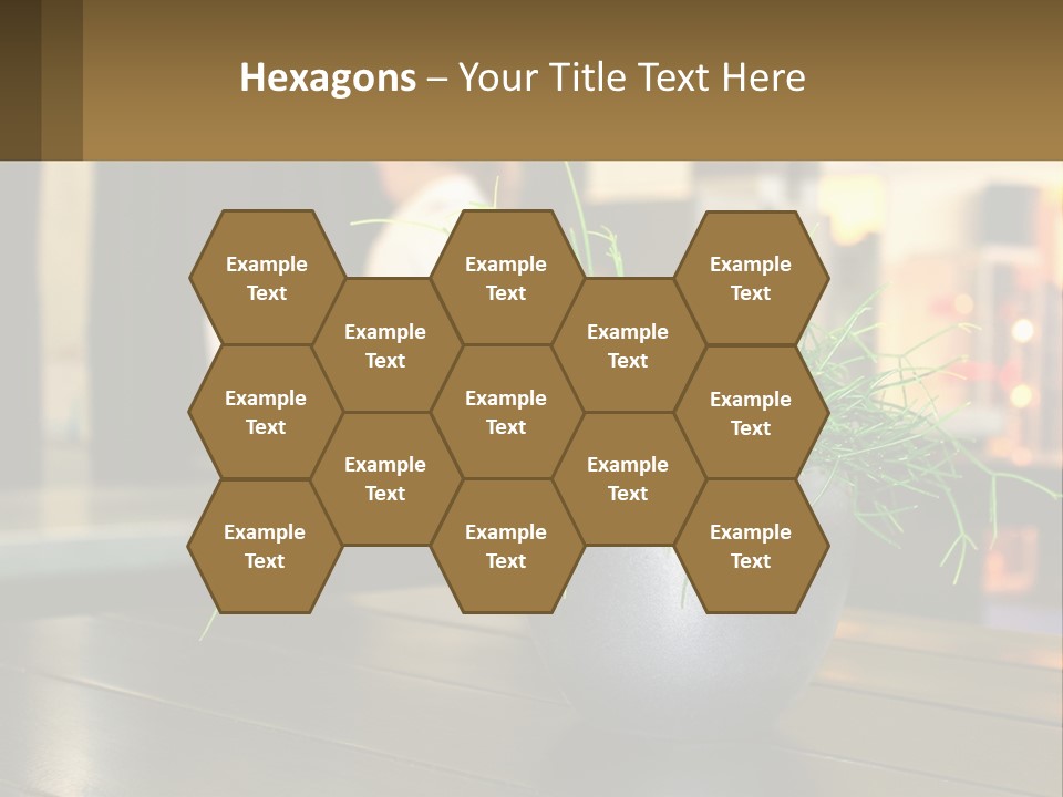 A Plant Is In A Vase On A Table PowerPoint Template