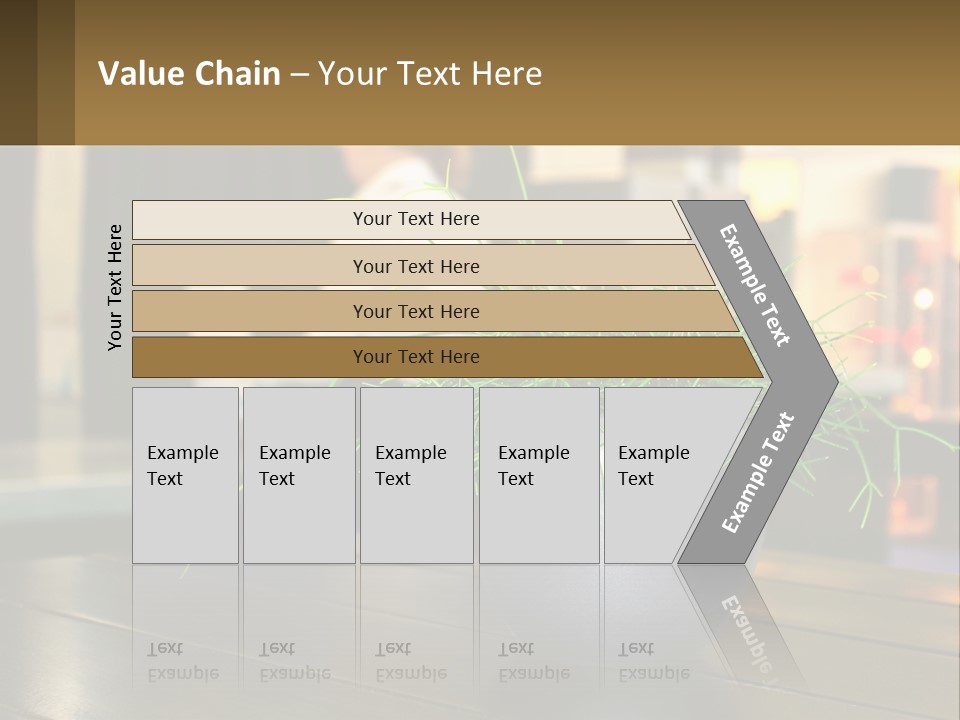 A Plant Is In A Vase On A Table PowerPoint Template