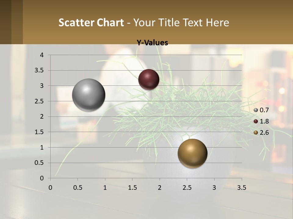 A Plant Is In A Vase On A Table PowerPoint Template