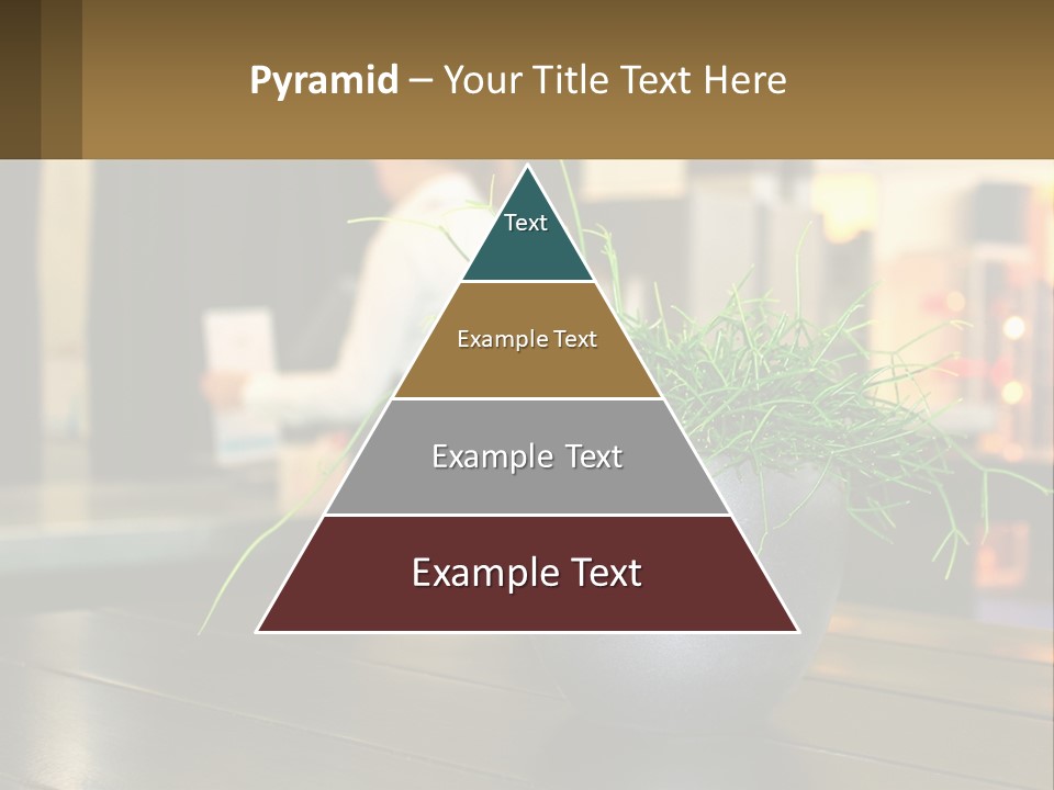 A Plant Is In A Vase On A Table PowerPoint Template