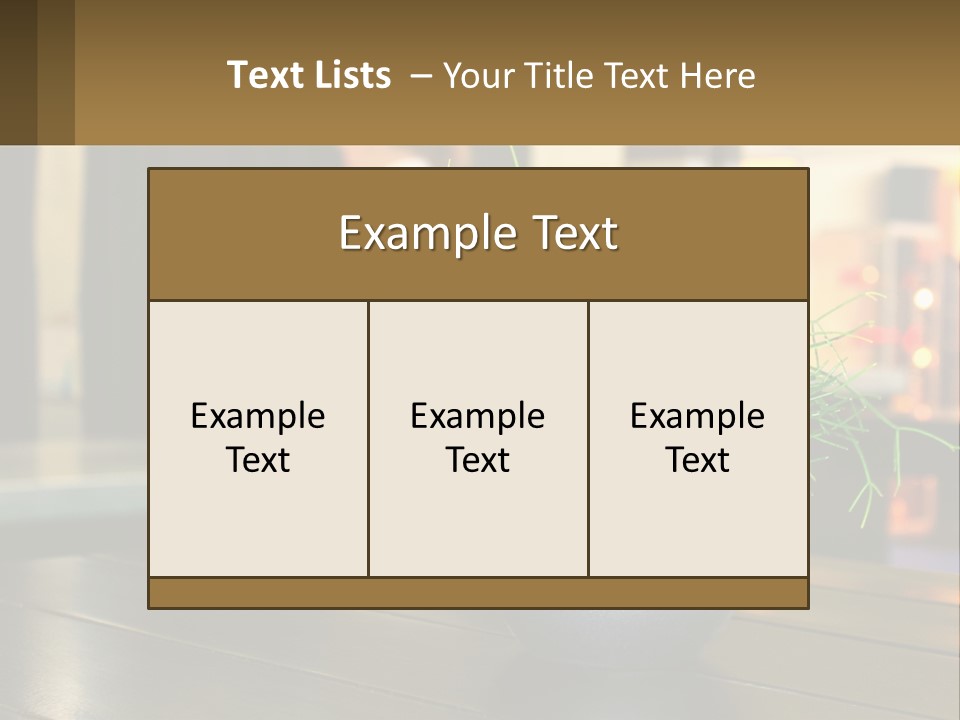 A Plant Is In A Vase On A Table PowerPoint Template