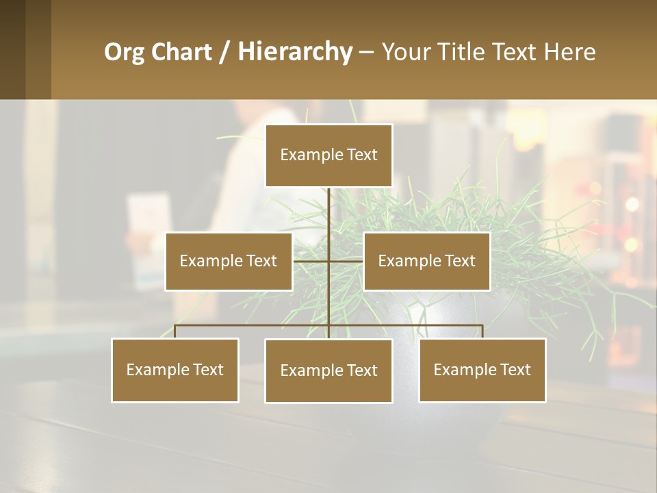 A Plant Is In A Vase On A Table PowerPoint Template