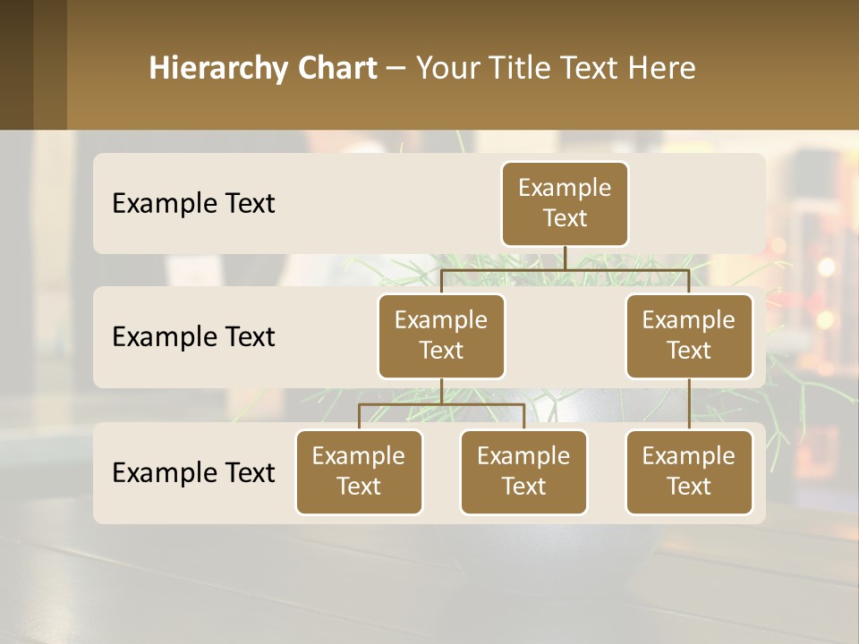 A Plant Is In A Vase On A Table PowerPoint Template