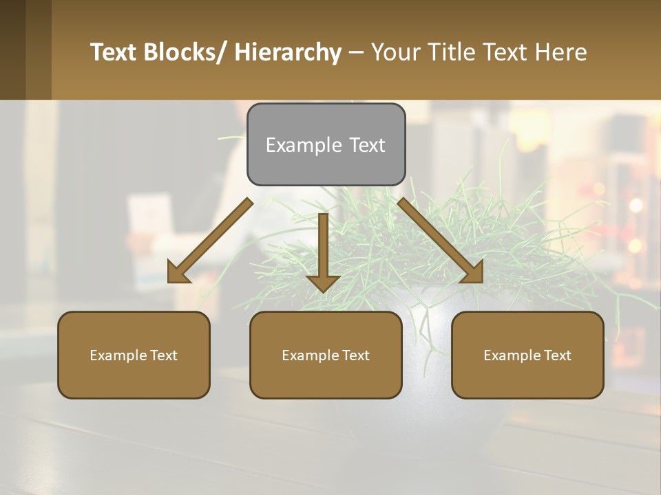 A Plant Is In A Vase On A Table PowerPoint Template