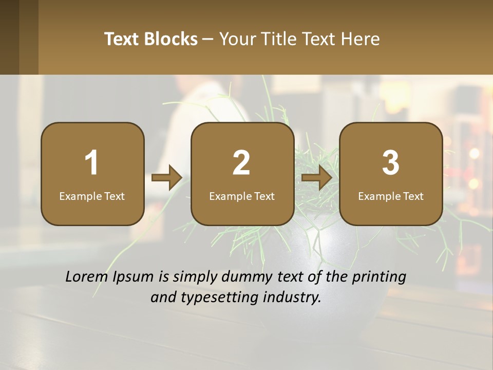 A Plant Is In A Vase On A Table PowerPoint Template