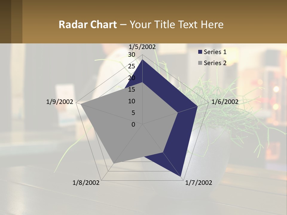 A Plant Is In A Vase On A Table PowerPoint Template