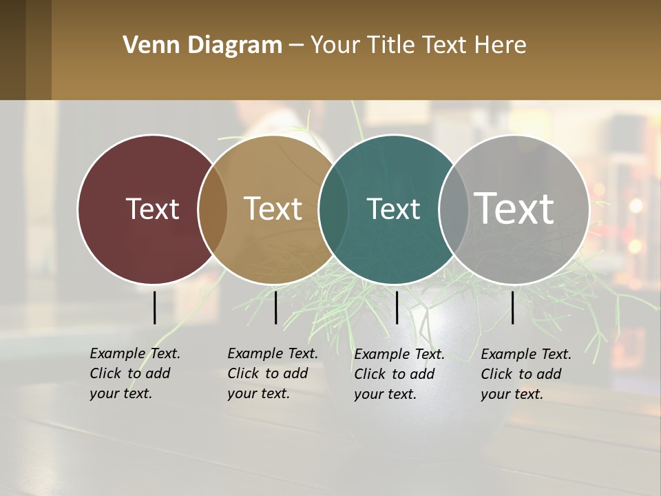 A Plant Is In A Vase On A Table PowerPoint Template