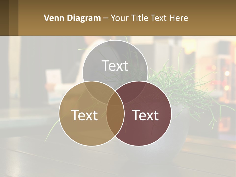 A Plant Is In A Vase On A Table PowerPoint Template