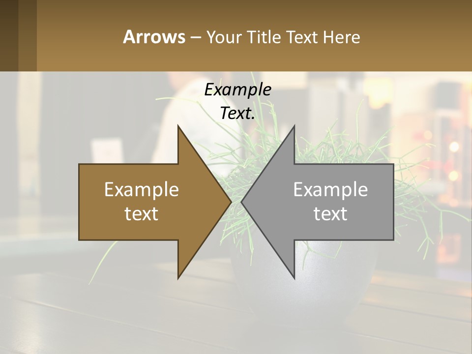 A Plant Is In A Vase On A Table PowerPoint Template