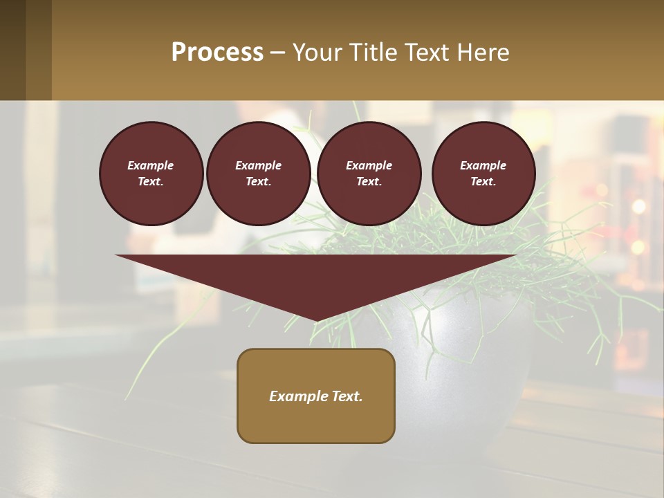 A Plant Is In A Vase On A Table PowerPoint Template