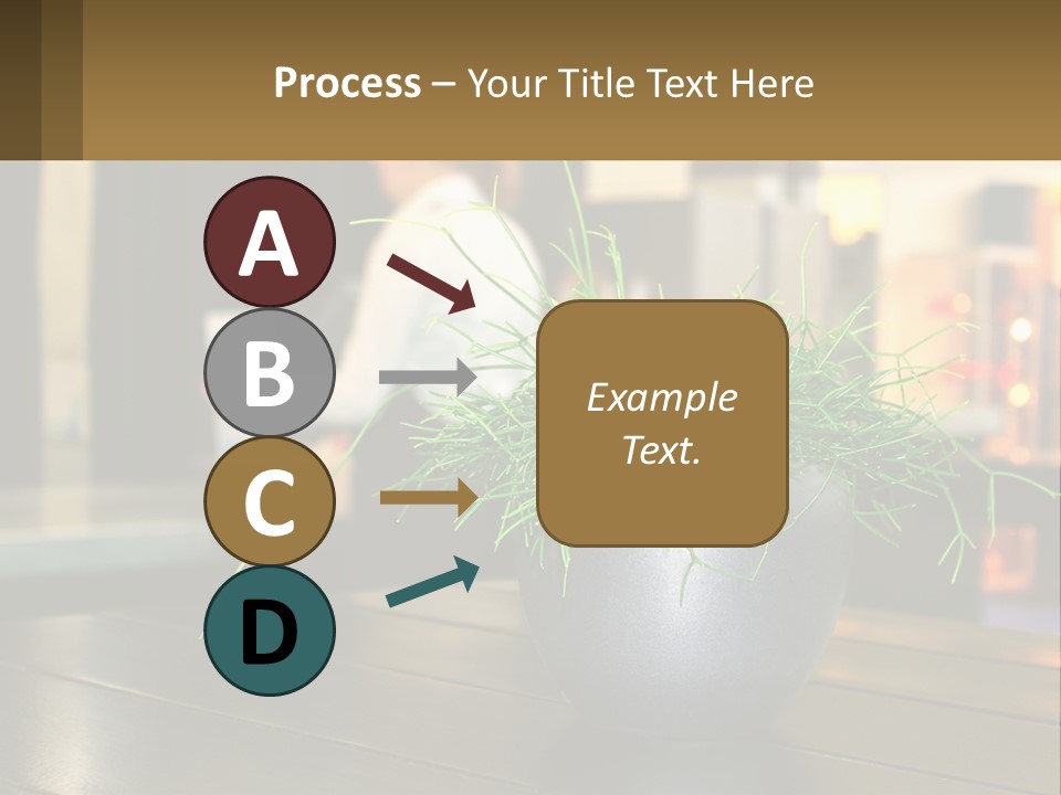 A Plant Is In A Vase On A Table PowerPoint Template