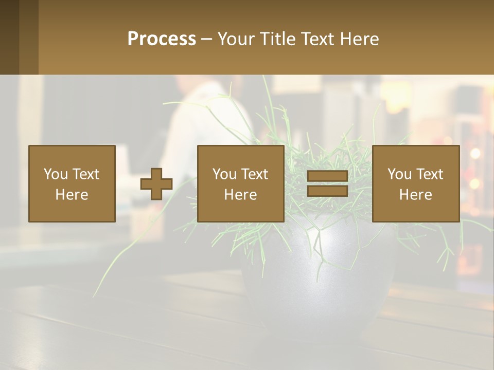 A Plant Is In A Vase On A Table PowerPoint Template