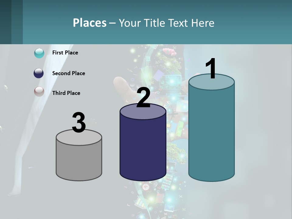 A Man In A Suit Holding A Cell Phone PowerPoint Template