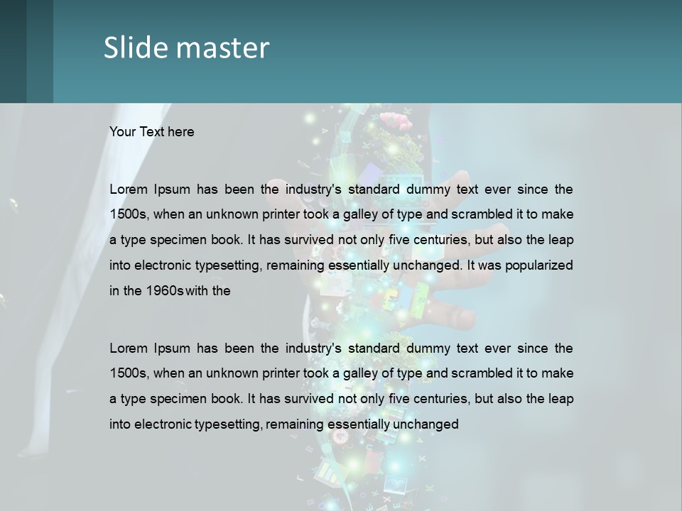 A Man In A Suit Holding A Cell Phone PowerPoint Template