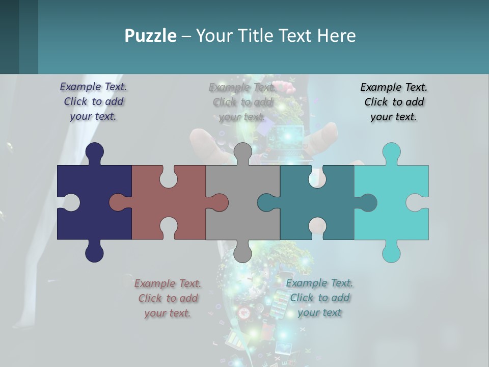 A Man In A Suit Holding A Cell Phone PowerPoint Template