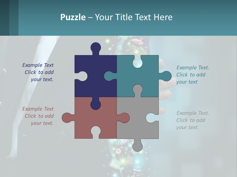 A Man In A Suit Holding A Cell Phone PowerPoint Template