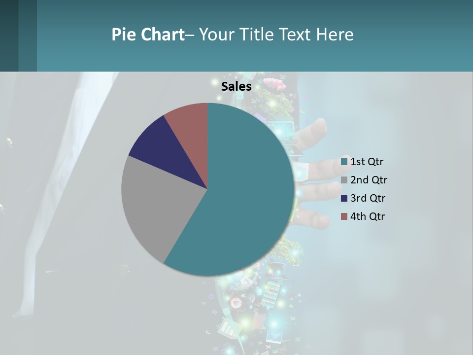 A Man In A Suit Holding A Cell Phone PowerPoint Template