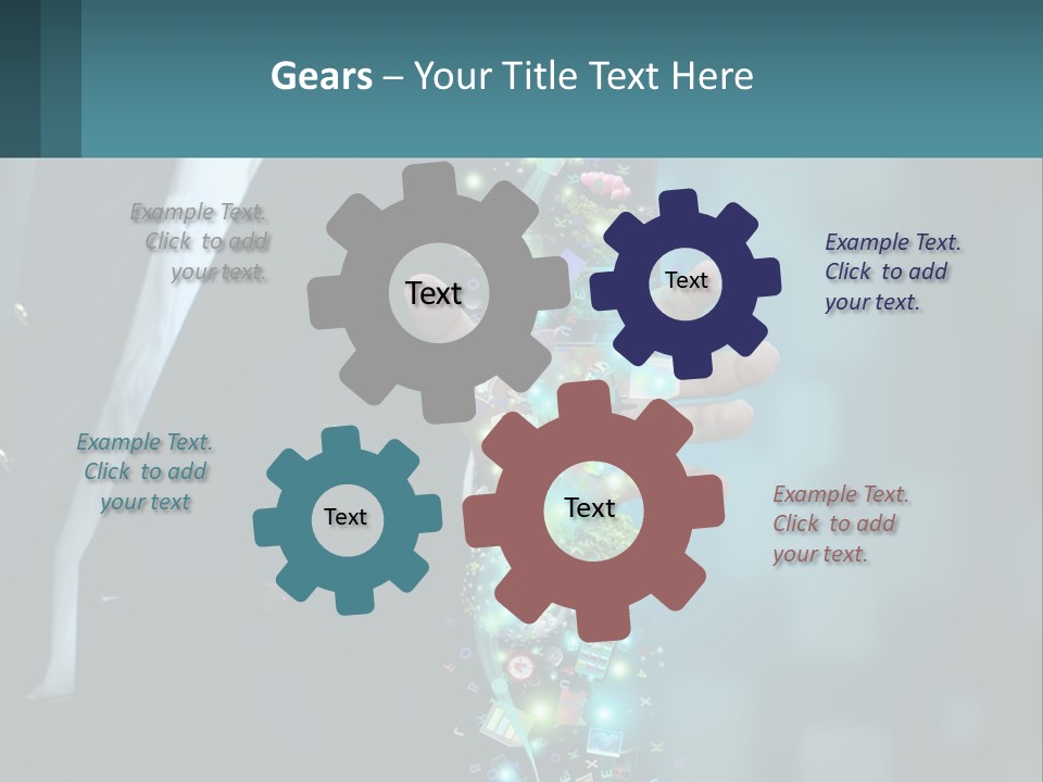 A Man In A Suit Holding A Cell Phone PowerPoint Template