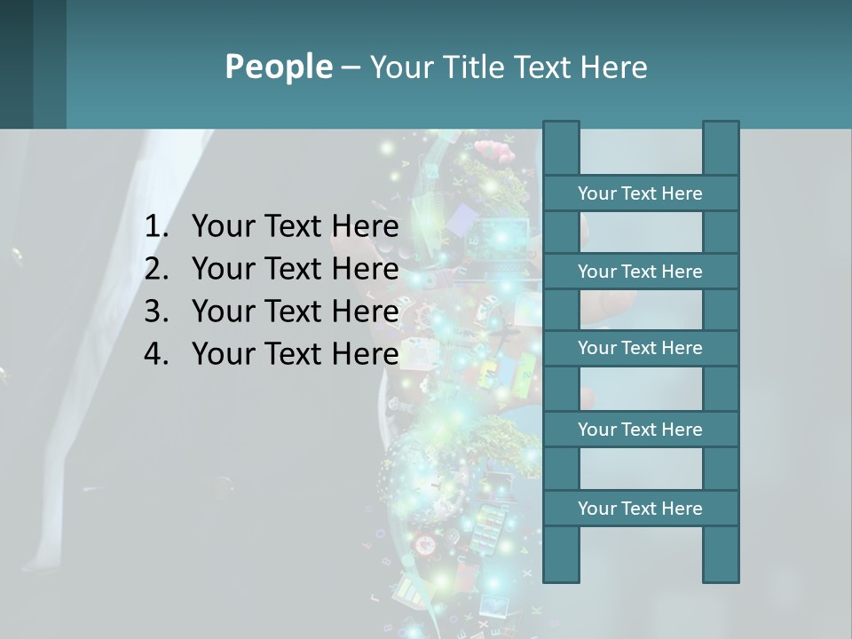 A Man In A Suit Holding A Cell Phone PowerPoint Template