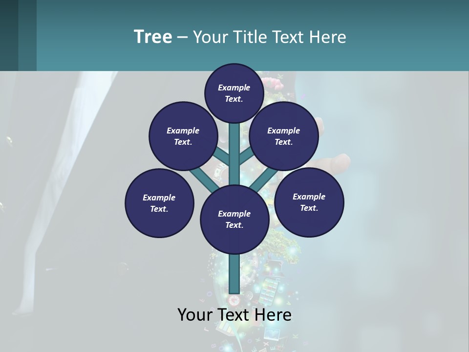 A Man In A Suit Holding A Cell Phone PowerPoint Template