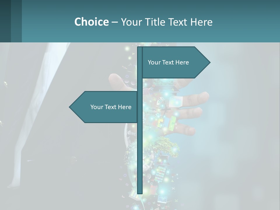 A Man In A Suit Holding A Cell Phone PowerPoint Template