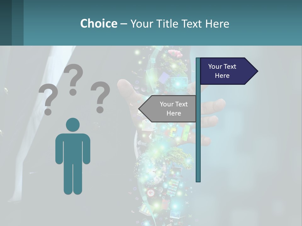 A Man In A Suit Holding A Cell Phone PowerPoint Template