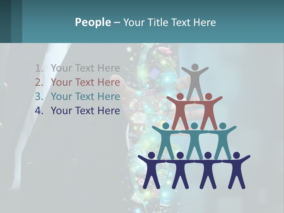 A Man In A Suit Holding A Cell Phone PowerPoint Template