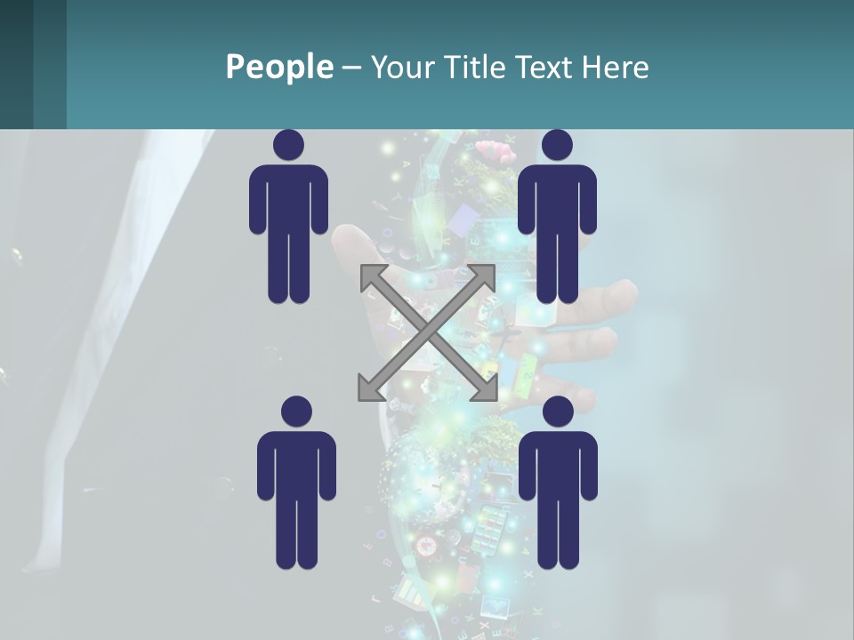 A Man In A Suit Holding A Cell Phone PowerPoint Template