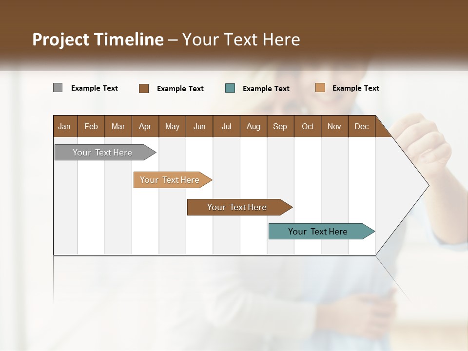 A Man And Woman Holding A Key To A House PowerPoint Template
