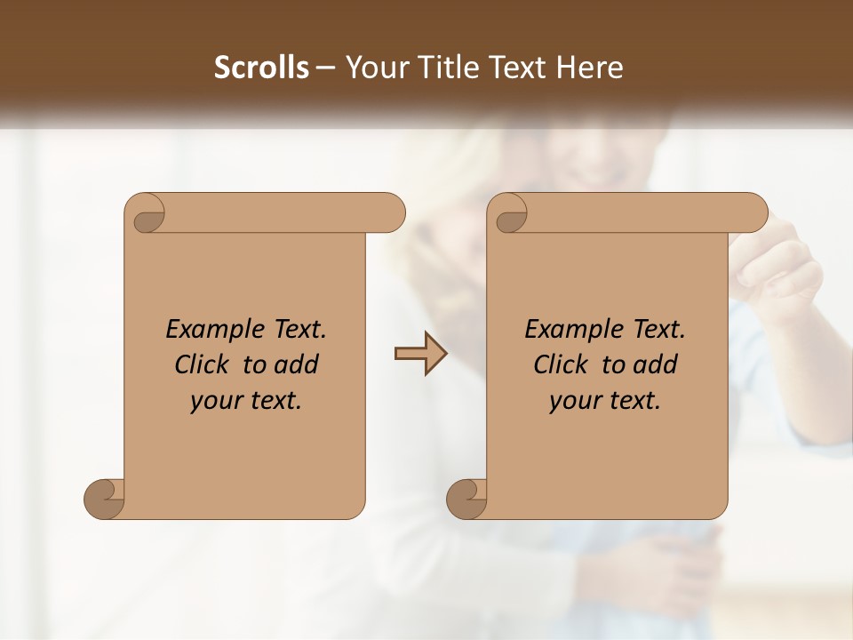A Man And Woman Holding A Key To A House PowerPoint Template