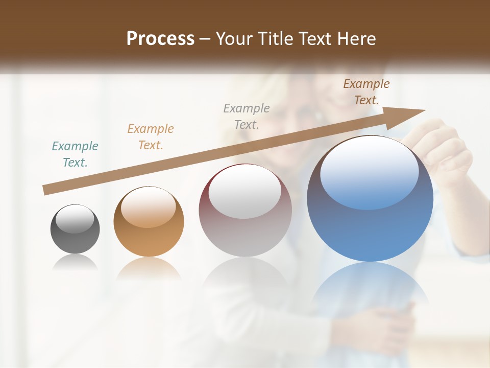 A Man And Woman Holding A Key To A House PowerPoint Template