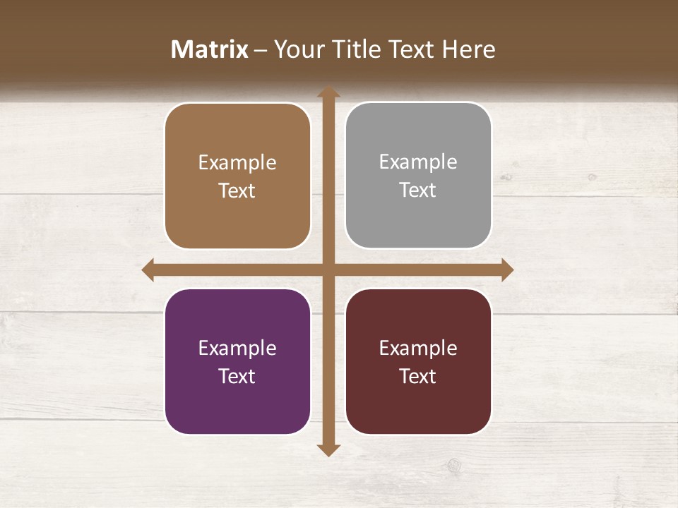 A Cup Of Coffee On A Wooden Table PowerPoint Template