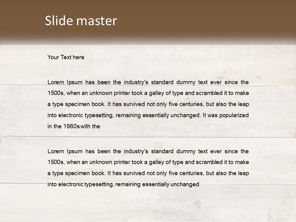 A Cup Of Coffee On A Wooden Table PowerPoint Template