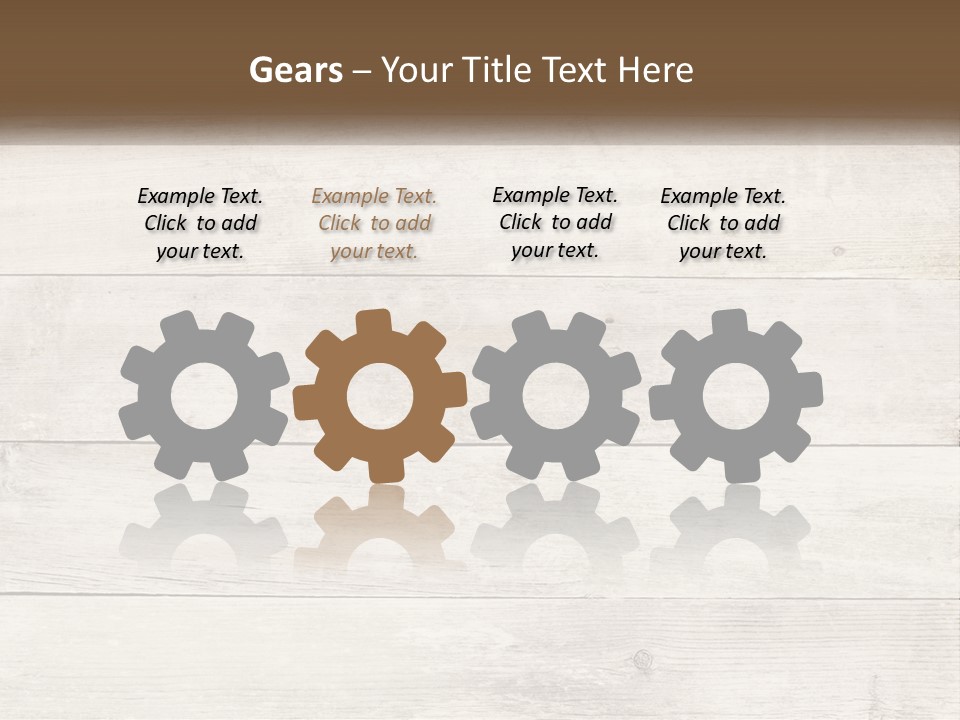 A Cup Of Coffee On A Wooden Table PowerPoint Template