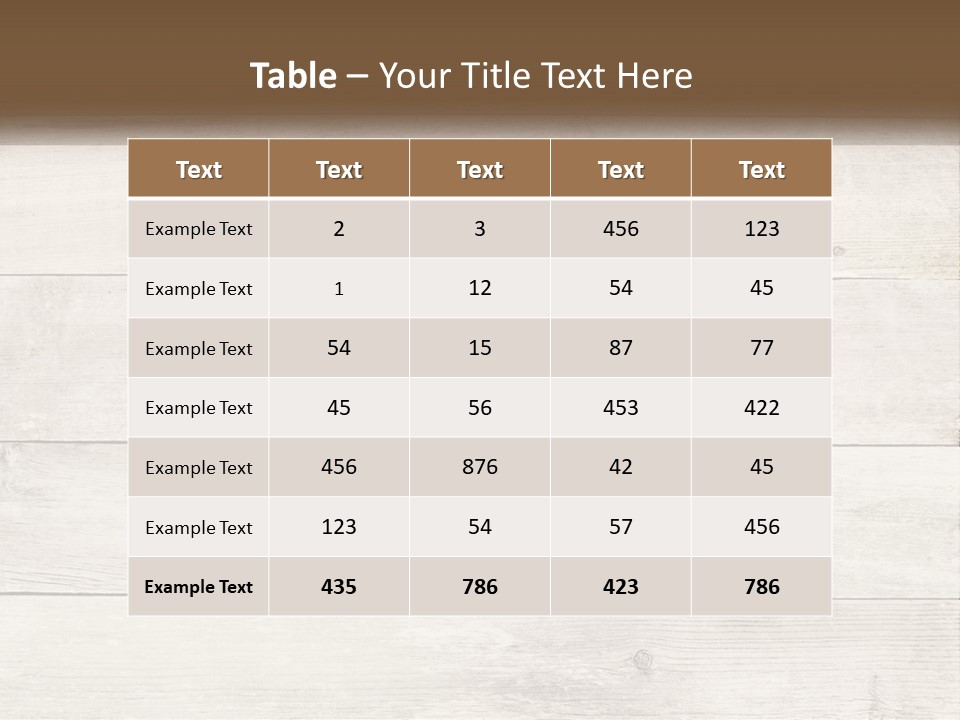 A Cup Of Coffee On A Wooden Table PowerPoint Template